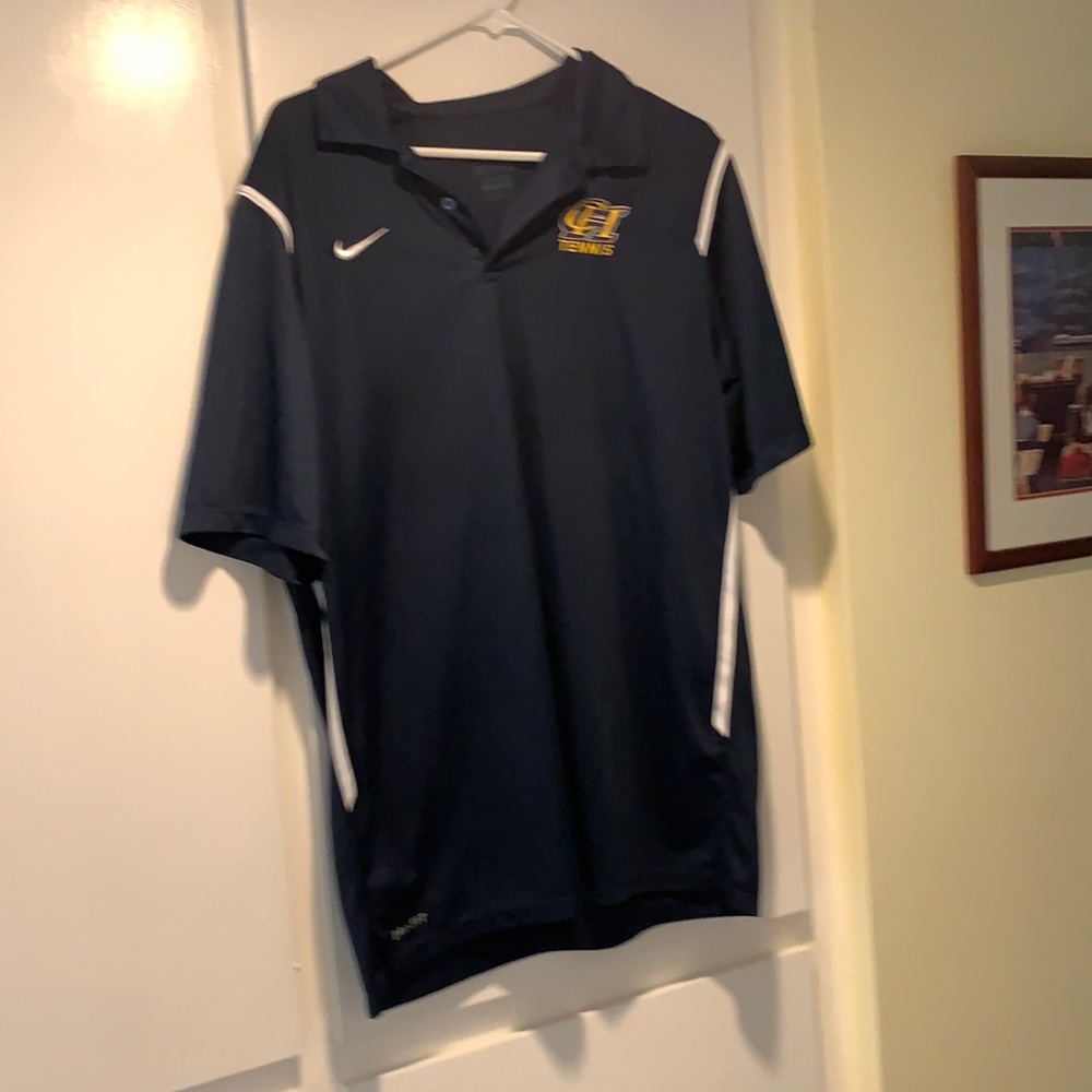 Cambell Hall blue polo shirt